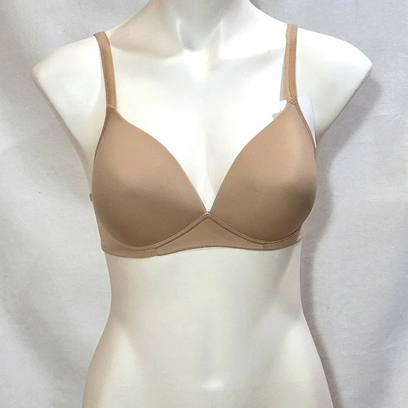 34C Simply Perfect TA4003 4003 Warner's Wire-Free with Lift Bra Nude NWT New wit - Picture 2 of 6